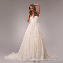 Elegant Embroidery New Fashion a line alibaba wedding dress bridal 2020